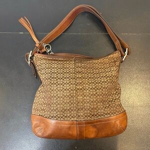 Vintage Coach Signature Convertible
Shoulder Bag #F10416 Y2K